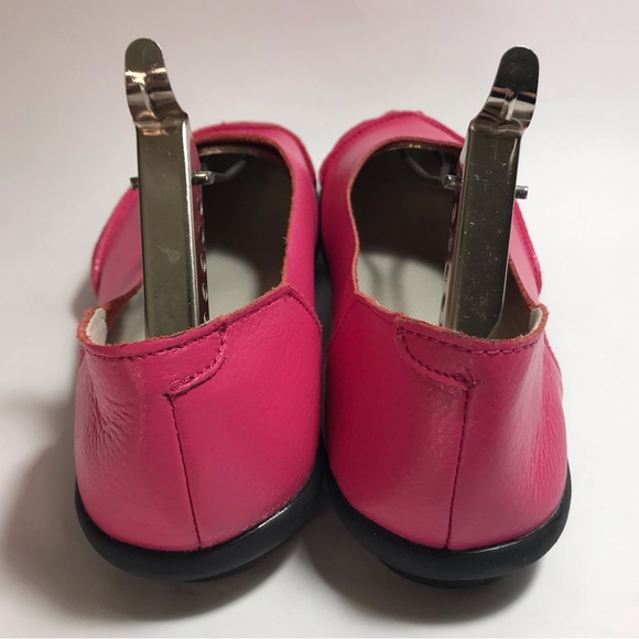 Italian Quality Pink Soft Pebbled Leather Ballet Flats - Picture 4 of 12